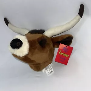 Carstens Texas Longhorn Cow Bull Plush Wall Hanging Trophy Head Faux Taxidermy - Picture 1 of 12