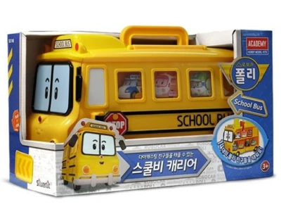 Robocar Poli SCHOOL B-BI CARRIER Storage Friends Bus Car Toy - Image 1 of 4