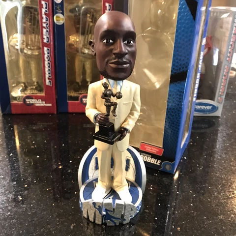Very Rare Kevin Garnett MVP Bobblehead Minnesota Timberwolves 2004 Cover