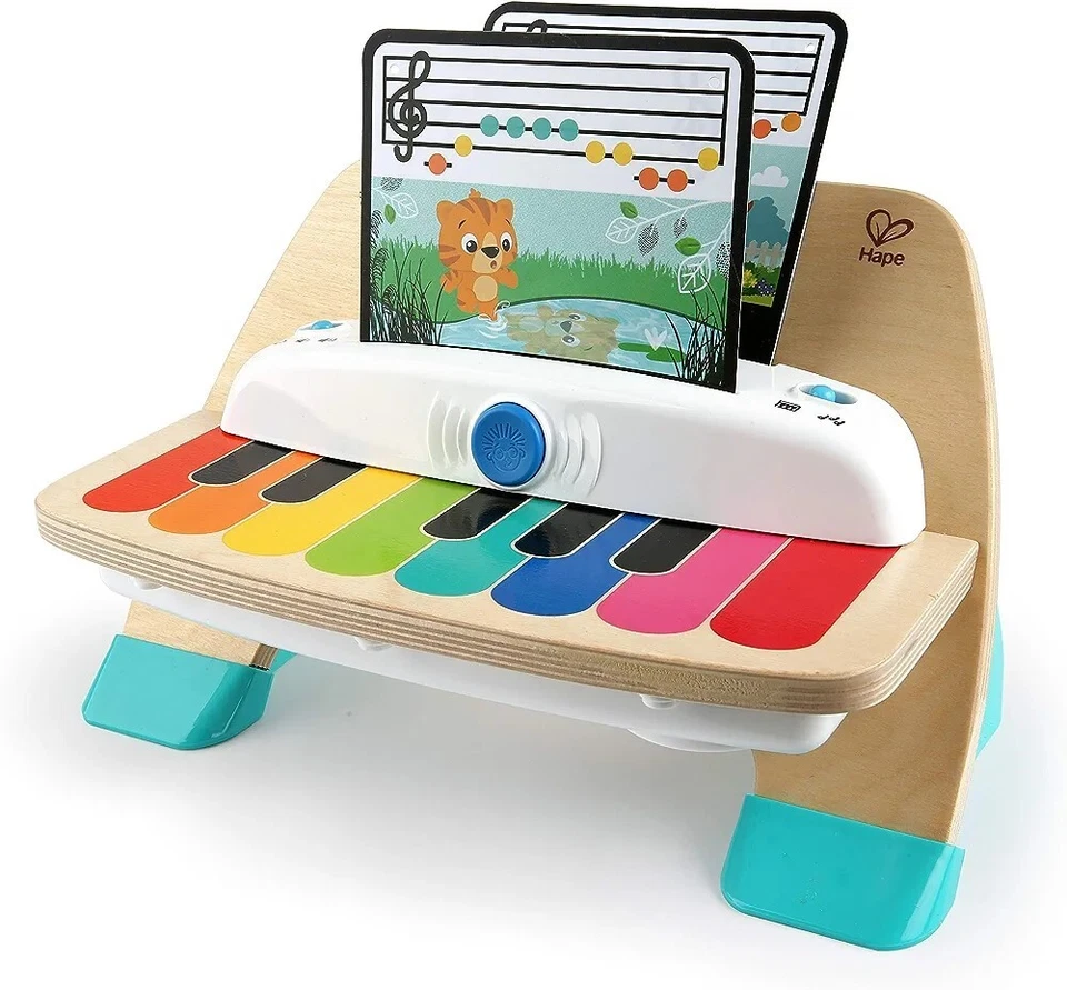 Baby Einstein Magic Touch piano musical de madera juguete para niños pequeños y 3 hojas, 6M+ Foto 1 de 2