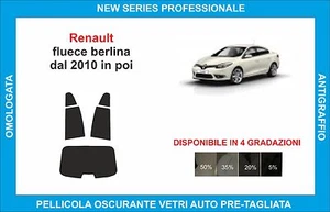 pellicole oscuranti vetri renault fluence berlina dal 2010 kit posteriore - Foto 1 di 1