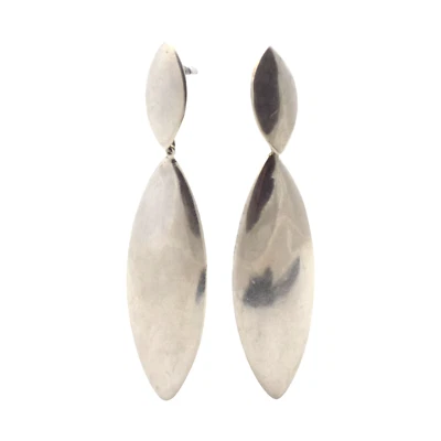 VINTAGE MEXICAN TC-60 STERLING SILVER EARRINGS 14GR #1064 - Image 1 of 3