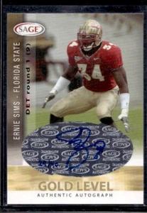 2006 SAGE #A46 Ernie Sims Autographs Red #/150 - Picture 1 of 2