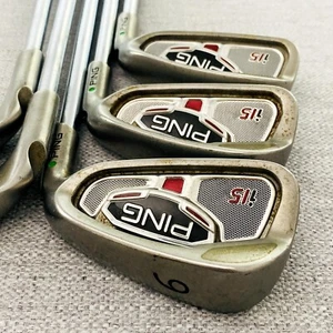 PING i15 Green-Dot Single Iron. Sold Separately. Regular Flex Steel # 13678 - Picture 1 of 9