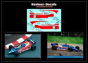 1/32 Maßstab Aufkleber für Scalextric F1 Tyrrell 010 von 1980 - Bild 1 von 1