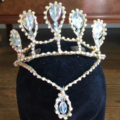 Tocado Tiara Variación Ballet Profesional AB Cristal Cascanueces YAGP Stocked Foto 1 de 2