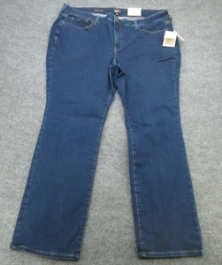NYDJ Jeans Womens 24W Blue Marilyn Straight Pants Denim Ladies (FIT 43x32.5) NEW - Picture 1 of 20