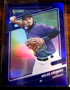 2021 DONRUSS #146 NOLAN ARENADO ROCKIES PURPLE SP PARALLEL RETAIL NM-MT - Picture 1 of 1