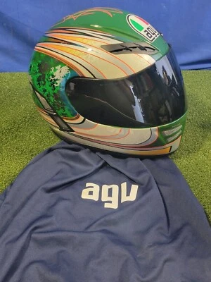 AGV S4 S-4 Full Face Street Motorcycle Helmet Camo Verde Small 6 7/8 - 7 - Image 1 of 4