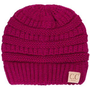 C.C Kids Toddler Beanie Hat Ribbed Knit Winter Cap for Girls Boys 2–7 Years - Picture 1 of 33