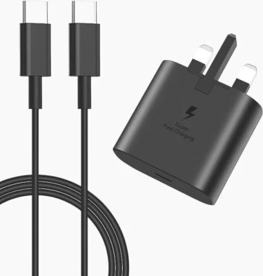 45W Super Fast Charger Adapter Plug USB-C + Cable For Samsung Galaxy S22 S23 S24