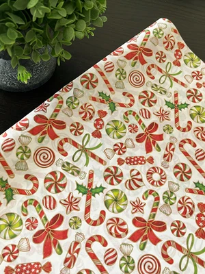 CANDY PARTY Design Tissue Paper Sheets Choose Size & Package Amount - Image 1 of 4