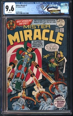 D.C. Comics Mister Miracle #7 3-4/72 Fantástico CGC 9,6 páginas blancas Foto 1 de 2
