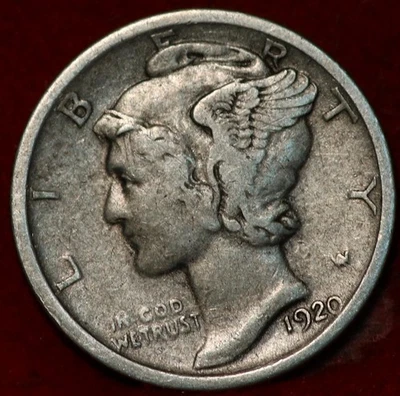1920 Philadelphia Mint Silver Mercury Dime - Image 1 of 2