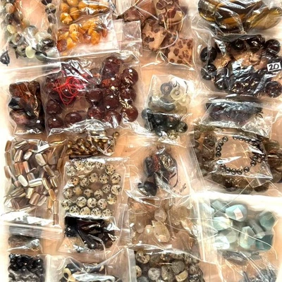 MixedBead Lot-19 Jewelers Grab Bag Designer Y2K Handmade Jewelry Making Supplies - Image 1 of 2