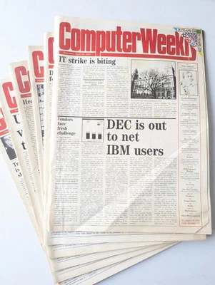 VTG Tech Computer Weekly - DEC wants IBM Users - Set of 6 - 1987 - Image 1 of 4