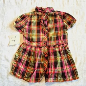 Crazy 8 girls size 7/8 or Medium Hello Fall line 2012 short sleeve blouse VGUC - Picture 1 of 6