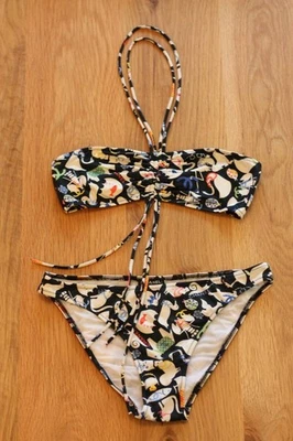 Chanel Bikini Traje de Baño Traje de Baño Talla 36 Negro De Colección Auténtico Usado Foto 1 de 4