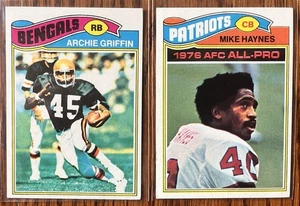 (2) 1977 Topps Rookies All-Pro Mike Haynes #50 & Archie Griffin #269 HOF - Picture 1 of 2