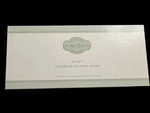 NOS Scottish Fine Soap Set Restoration Hardware Lavender Set Bars 6x 5,3 Oz - Bild 1 von 3