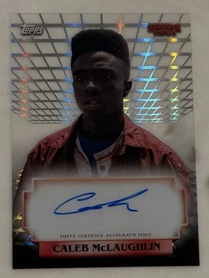 Caleb McLaughlin Auto - Lucas Sinclair 2025 Topps Stranger Things High Tek  - Image 1 of 2