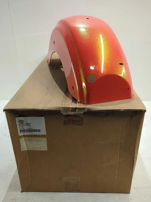 New OEM genuine Harley Davidson Rear Fender 2009-2013 Road King Electra Orange - Image 1 of 4