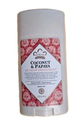 New Nubian Heritage Coconut & Papaya Deodorant 2.25 Oz  - Image 1 of 2