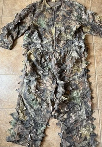 Conjunto de traje de caza vintage Duxbak Ghillie camuflado frondoso para hombre XL regular parte superior e inferior - Imagen 1 de 6