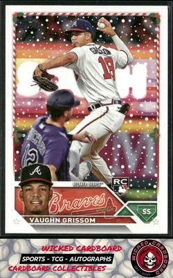 Vaughn Grissom 2023 Topps Holiday #H107 RC Atlanta Braves - Image 1 of 2