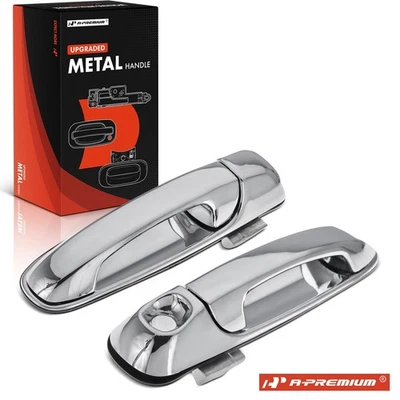 A-Premium 2x升级金属镀铬外门把手适用于道奇 Ram 1500 Dakota — 第 1/4 张图片