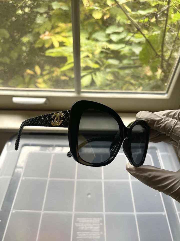 ENVÍO GRATUITO Gafas de sol Chanel para mujer 9173 58 20 142 Cateye negras/a cuadros Foto 1 de 4