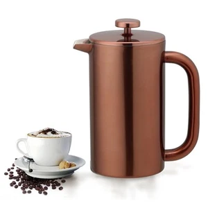 8-Cup Double Wall Insulated Stainless Steel French Coffee Press 32-Ounce Dura... - Picture 1 of 7