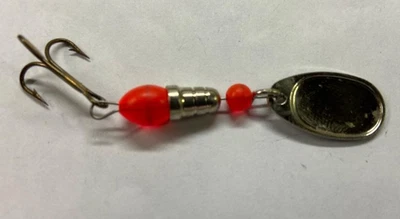 Mepps Aglia Spinner Liso con Cuentas Naranja, Cuchara Señuelo Foto 1 de 2