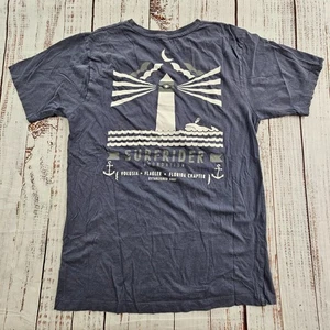 Surfrider Foundation Volusia Flagler FL grau kurzarm Baumwolle T-Shirt Herren S - Bild 1 von 8
