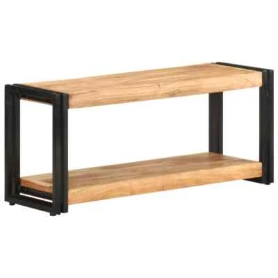 TV Stand 35.4"x11.8"x15.7" Solid Wood Acacia vidaXL - Image 1 of 4