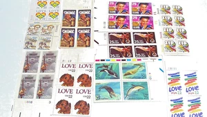 10 various mint hard to find plate blocks, Elvis,Zip,Love SEE PICTURES for more - Picture 1 of 6