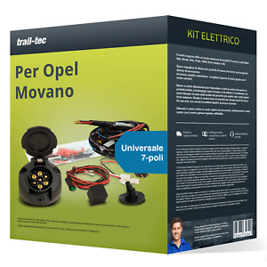 7 poli universale kit elettrico per OPEL Movano, Furgone/station wagon trail-tec