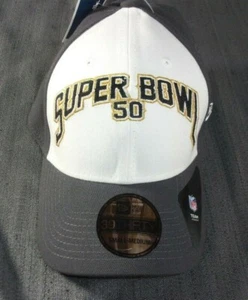 SUPERBOWL 50 DENVER BRONCOS THIRTY NINE OFFICIAL CAP SMALL MEDIUM NFL BLACK GOLD - Picture 1 of 12