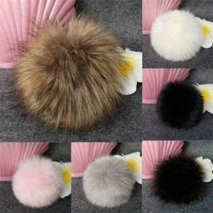 12Pcs Faux Fur Pom Poms 10 cm Soft Fluffy Pompom Balls for Hat Bag DIY Decorθ⇍- - Picture 1 of 4