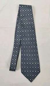 Mercedes Hand Made Polyester Tie Gray Blue 58" x 3.5" Made In Korea  - Picture 1 of 5
