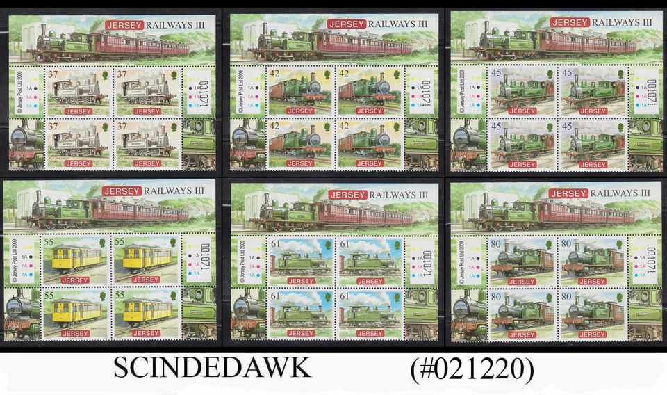 JERSEY - 2009 FERROCARRILES III NEGRO DE 4 SEMÁFOROS 6V MNH Foto 1 de 1