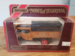Matchbox Models of Yesteryear Y-27 1922 Foden Steam Lorry Truck - Picture 1 of 2
