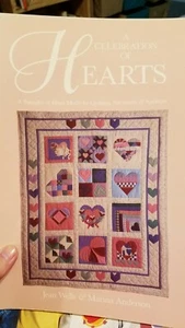 A Celebration Of Hearts Quilting Pattern Ot Applique - Picture 1 of 5