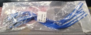 Flat Nylon Dog Collar 3/8" x 10" Blue/White - Bag of 5 - Picture 1 of 2