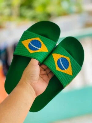 Originals ADIDAS BRAZIL ADILETTE [D65794] Endrick Rodrygo Vinicius Sandals 🇧🇷 - Image 1 of 4