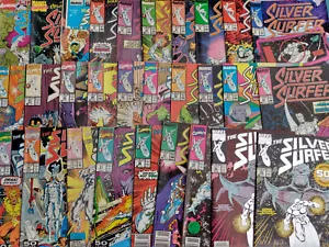 Silver Surfer Marvel Comics Vol 3 Huge Lot Superhero Issue #50 Signed Ron Lim - Picture 1 of 19