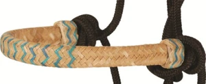 Nylon Cowboy Rope Halter Blue Laise Rawhide Braided Noseband Hair Futurity - Picture 1 of 6