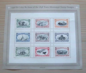 Sc 3209 - Bi-Color Re-Issue of 1898 Trans-Mississippi - Mint Sheet - 1998 - Picture 1 of 1
