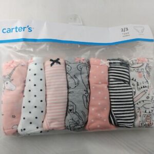 Carter's 7 pk Tag Free Girls Panties Pink w/unicorn New in package-Free Shipping
