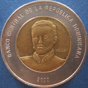 DOMINICAN REPUBLIC 10 PESOS 2022 Dominicana Dominikanische Dominicaine Dom Rep - Picture 1 of 2